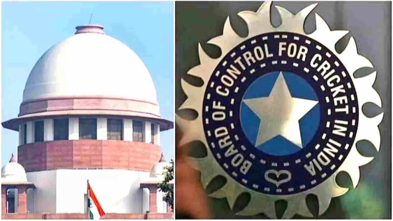 सुप्रीम कोर्ट भवन और बीसीसीआई का लोगो, जिसे देश के प्रमुख खेल निकाय पर नए नियमों के संभावित प्रभाव के संदर्भ में दिखाया गया है। सुप्रीम कोर्ट भवन और बीसीसीआई का लोगो, जिसे देश के प्रमुख खेल निकाय पर नए नियमों के संभावित प्रभाव के संदर्भ में दिखाया गया है।