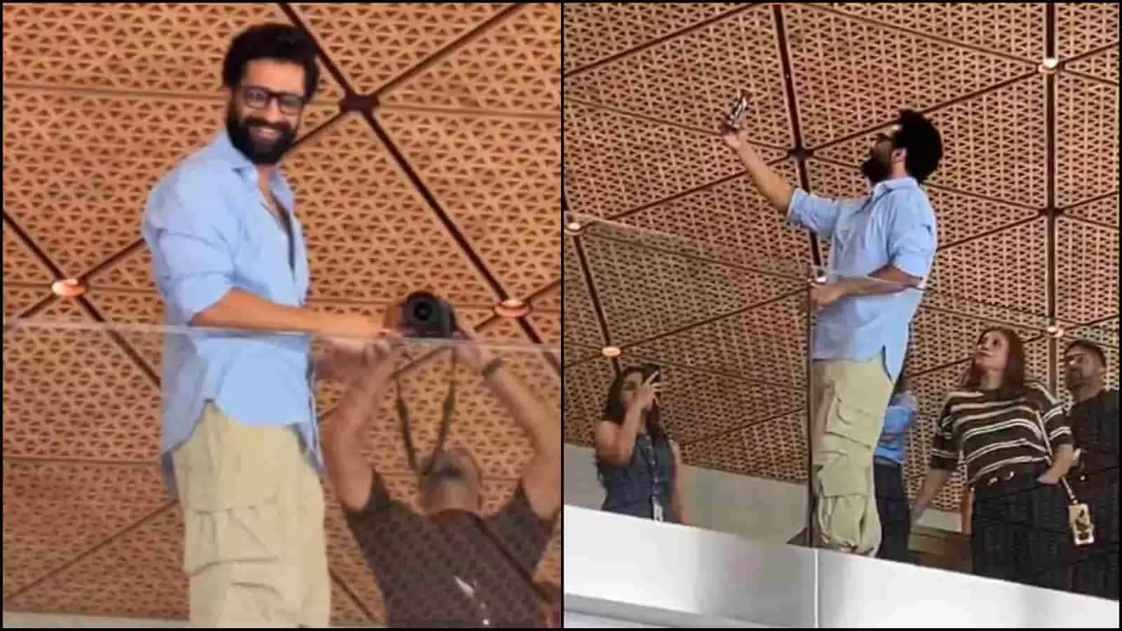 तस्वीर में अभिनेता विक्की कौशल मुंबई के स्टोर में फोन के साथ दिख रहे हैं. तस्वीर में अभिनेता विक्की कौशल मुंबई के स्टोर में फोन के साथ दिख रहे हैं.