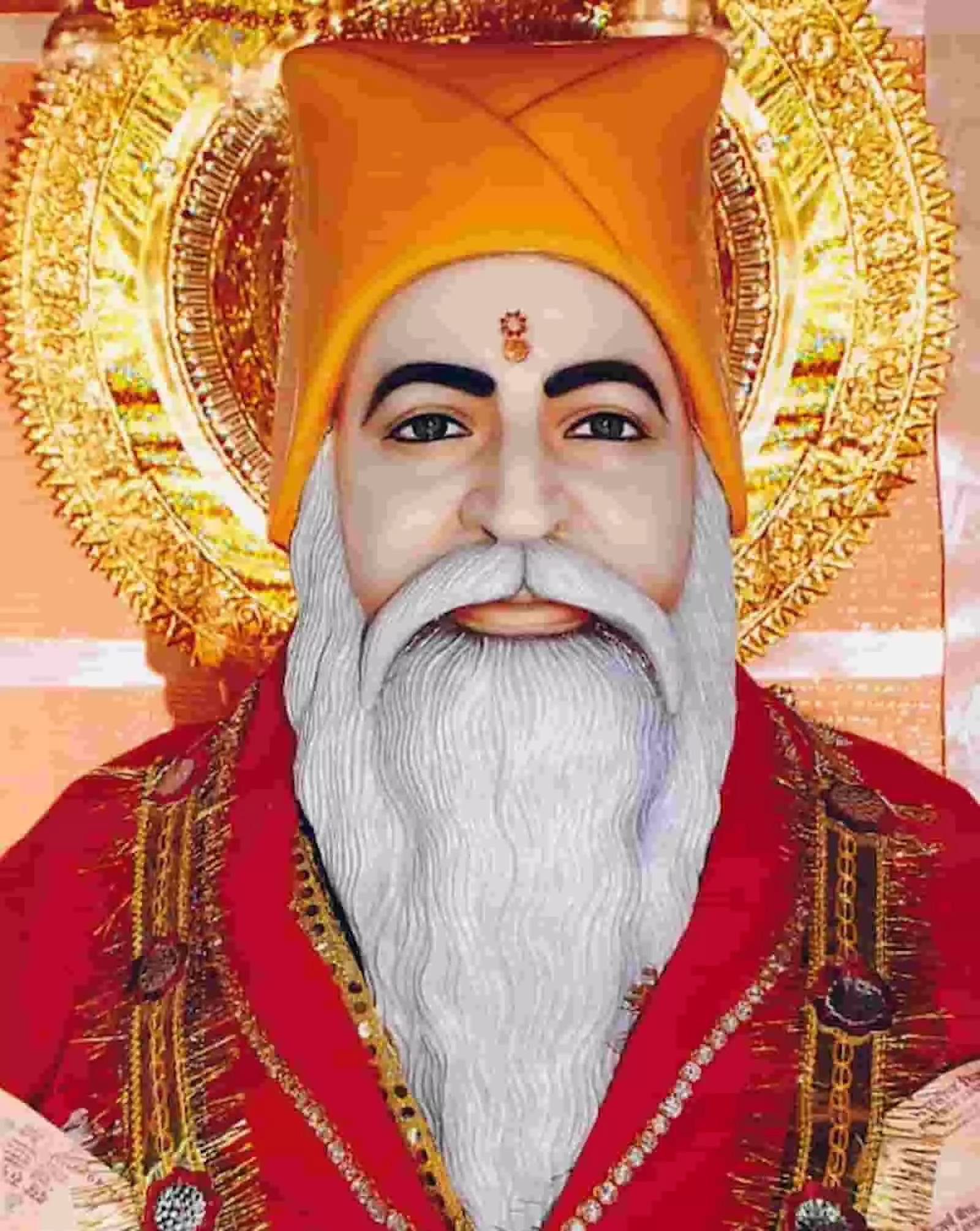 तस्वीर में सद्गुरु स्वामी टेऊँराम जी महाराज की प्रतिमा दिख रही है। तस्वीर में सद्गुरु स्वामी टेऊँराम जी महाराज की प्रतिमा दिख रही है।