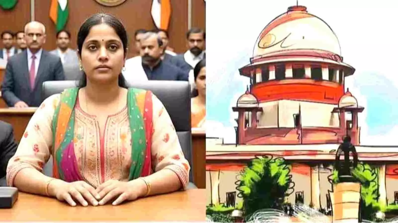 सुप्रीम कोर्ट की इमारत और एक महिला की सांकेतिक तस्वीर। सुप्रीम कोर्ट की इमारत और एक महिला की सांकेतिक तस्वीर।