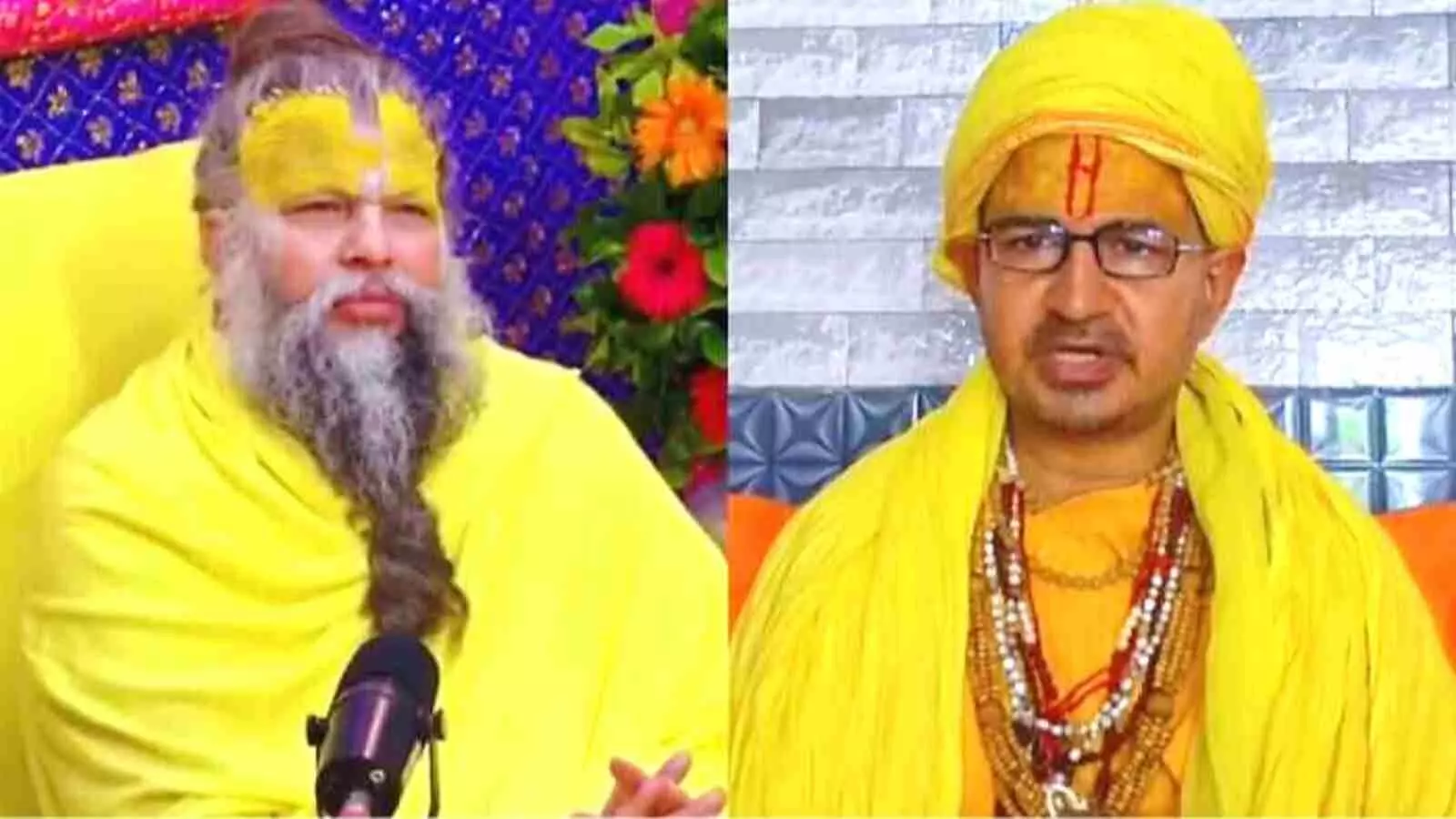 पीले वस्त्रों में नजर आ रहे फलाहारी बाबा और संत प्रेमानंद महाराज मथुरा के श्री हित राधा केलीकुंज आश्रम विवाद के संदर्भ में। पीले वस्त्रों में नजर आ रहे फलाहारी बाबा और संत प्रेमानंद महाराज मथुरा के श्री हित राधा केलीकुंज आश्रम विवाद के संदर्भ में।