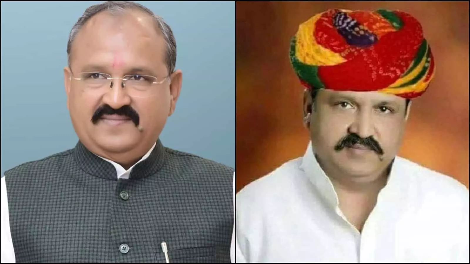 तस्वीर में बाईं तरफ चश्मा पहने और दाईं तरफ साफा बांधे प्रहलाद गुंजल नजर आ रहे हैं। तस्वीर में बाईं तरफ चश्मा पहने और दाईं तरफ साफा बांधे प्रहलाद गुंजल नजर आ रहे हैं।