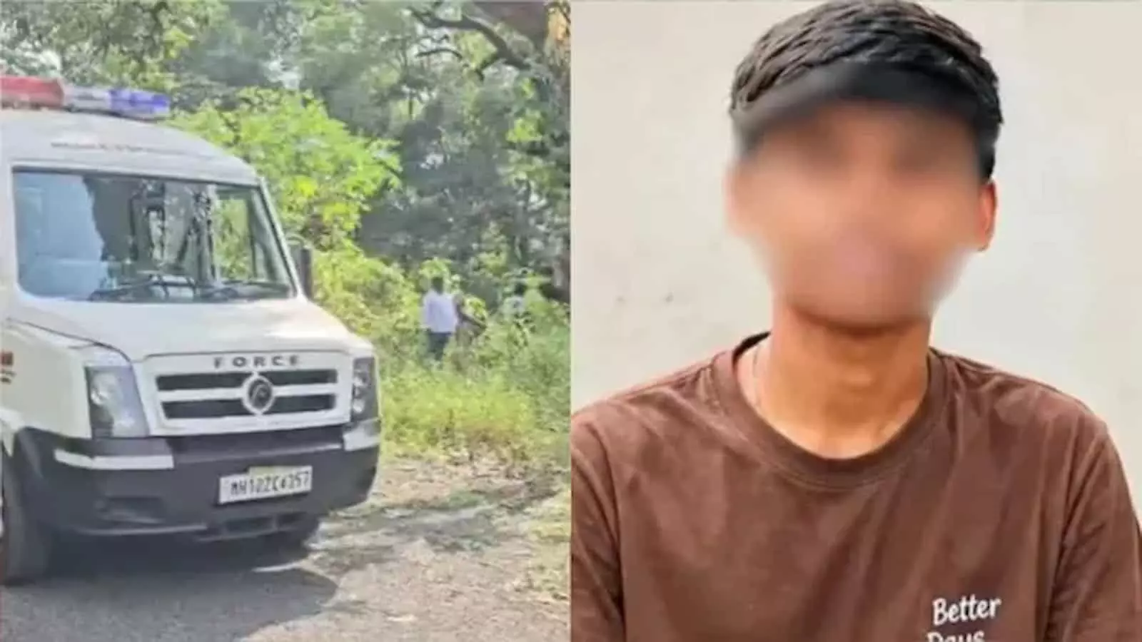 तस्वीर में ठाणे की घटना से जुड़े जांच स्थल और मृतक प्रज्योत कांबले को दिखाया गया है। तस्वीर में ठाणे की घटना से जुड़े जांच स्थल और मृतक प्रज्योत कांबले को दिखाया गया है।