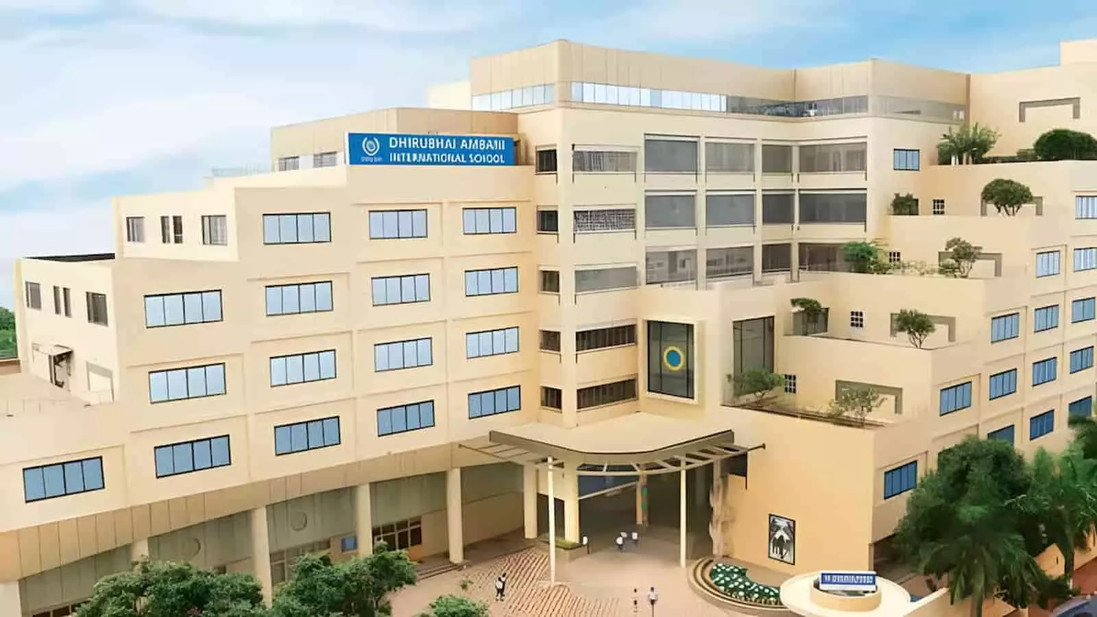 तस्वीर में मुंबई स्थित धीरूभाई अंबानी इंटरनेशनल स्कूल की इमारत दिखाई दे रही है. तस्वीर में मुंबई स्थित धीरूभाई अंबानी इंटरनेशनल स्कूल की इमारत दिखाई दे रही है.