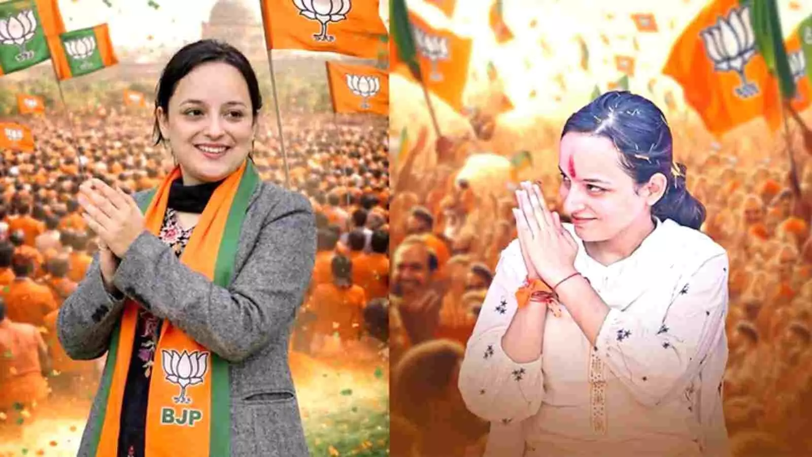 हाथ जोड़े मुस्कुराती हुई किश्तवाड़ विधायक शगुन परिहार की तस्वीर। हाथ जोड़े मुस्कुराती हुई किश्तवाड़ विधायक शगुन परिहार की तस्वीर।