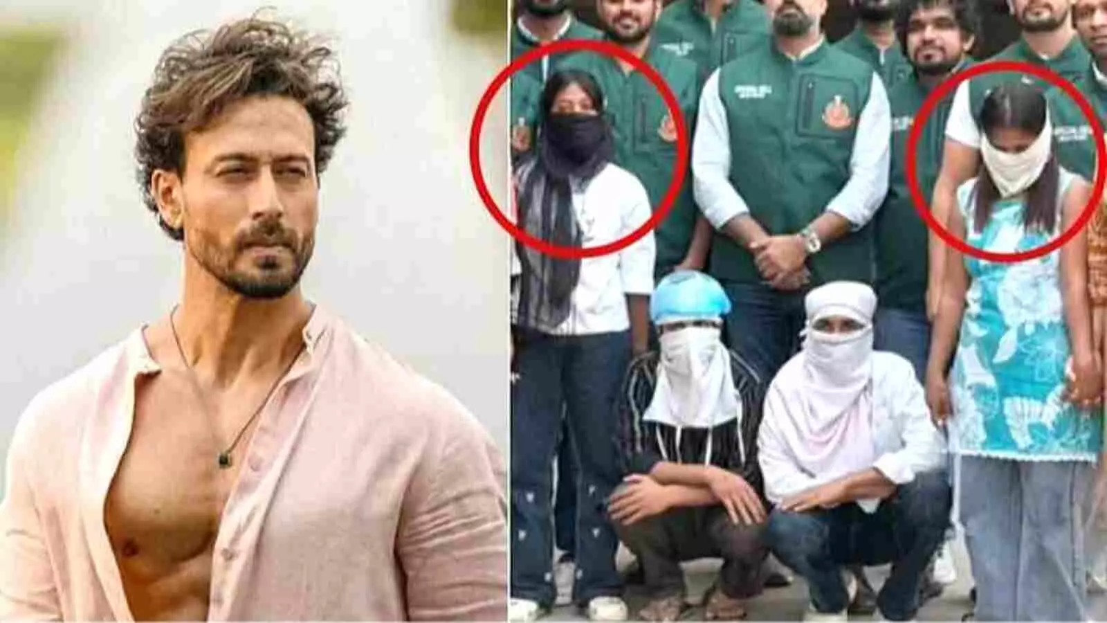 टाइगर श्रॉफ फायरिंग मामले में गिरफ्तार आरोपियों के साथ पुलिसकर्मी खड़े दिखाई दे रहे हैं। टाइगर श्रॉफ फायरिंग मामले में गिरफ्तार आरोपियों के साथ पुलिसकर्मी खड़े दिखाई दे रहे हैं।
