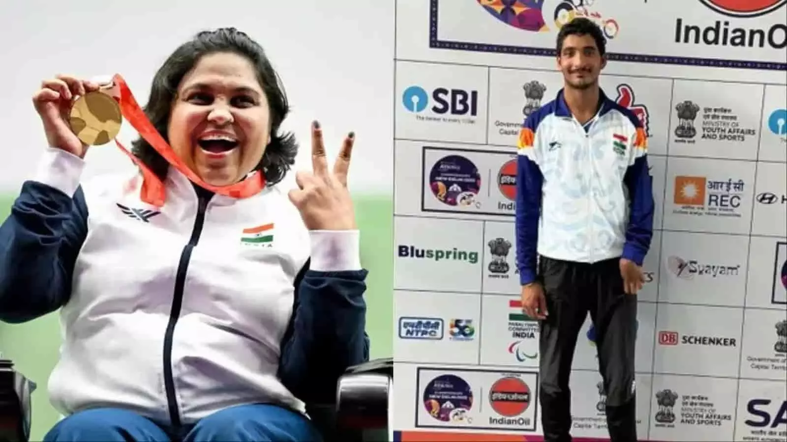 तस्वीर में बाएं मोना अग्रवाल और दाएं हैनी एशियन पैरा गेम्स 2026 में स्वर्ण पदक के साथ नजर आ रहे हैं। तस्वीर में बाएं मोना अग्रवाल और दाएं हैनी एशियन पैरा गेम्स 2026 में स्वर्ण पदक के साथ नजर आ रहे हैं।