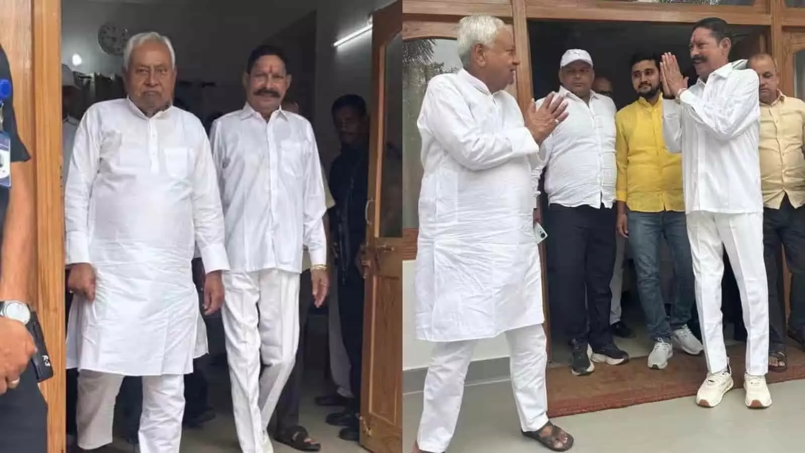 तस्वीर में जेडीयू से निष्कासित विधायक अनंत सिंह और मुख्यमंत्री नीतीश कुमार नजर आ रहे हैं।