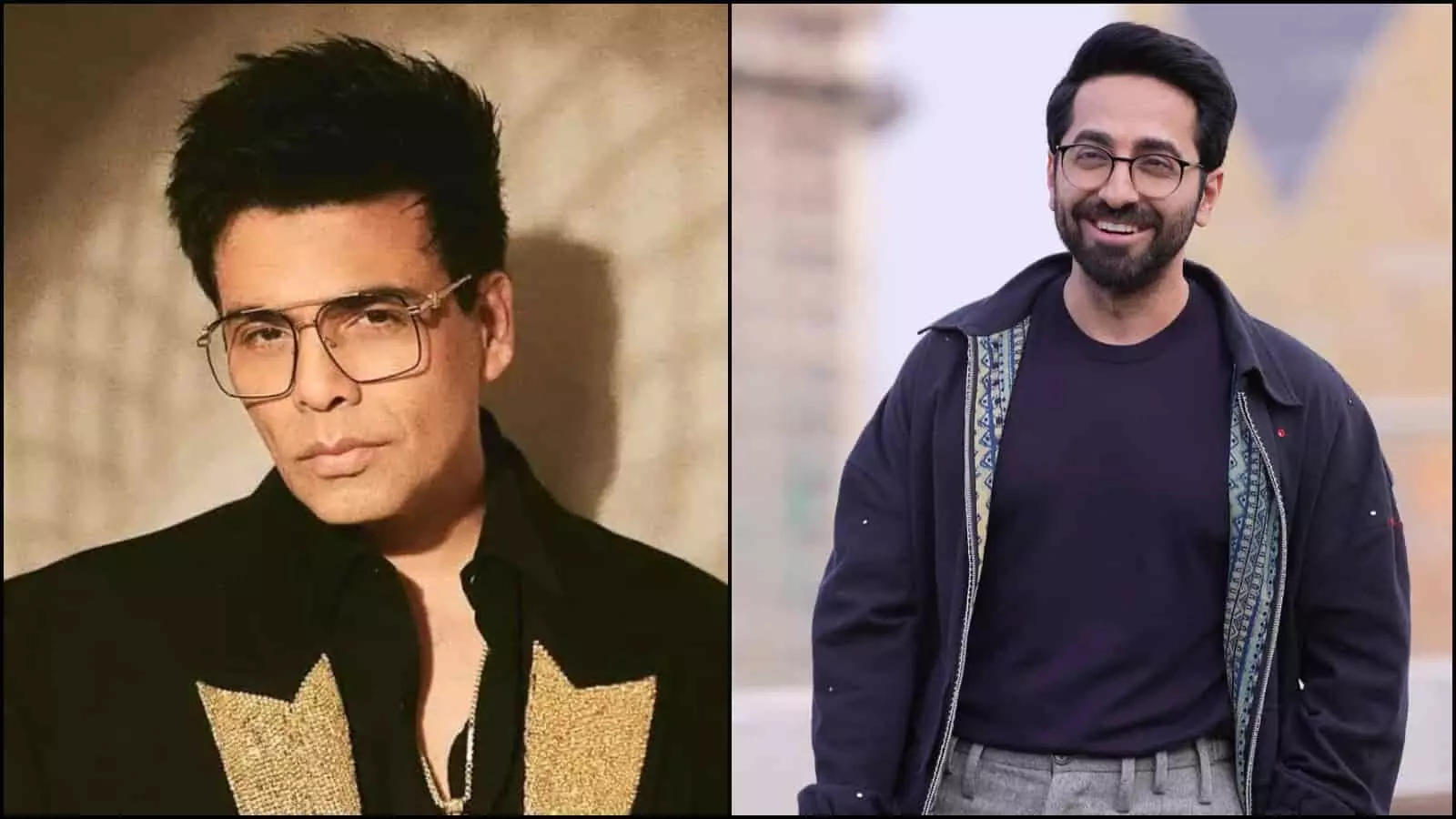 तस्वीर में दिख रहे अभिनेता आयुष्मान खुराना और फिल्म निर्माता करण जौहर शुरुआती दिनों के संघर्ष का जिक्र कर रहे हैं। तस्वीर में दिख रहे अभिनेता आयुष्मान खुराना और फिल्म निर्माता करण जौहर शुरुआती दिनों के संघर्ष का जिक्र कर रहे हैं।