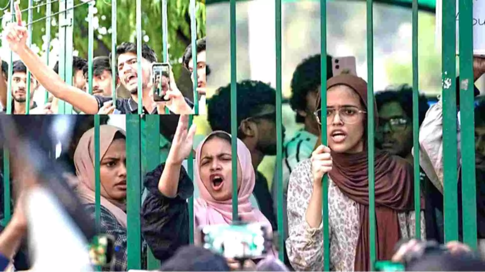 प्रदर्शन करते हुए छात्र जामिया मिलिया इस्लामिया के गेट के पास विरोध प्रदर्शन कर रहे हैं। प्रदर्शन करते हुए छात्र जामिया मिलिया इस्लामिया के गेट के पास विरोध प्रदर्शन कर रहे हैं।