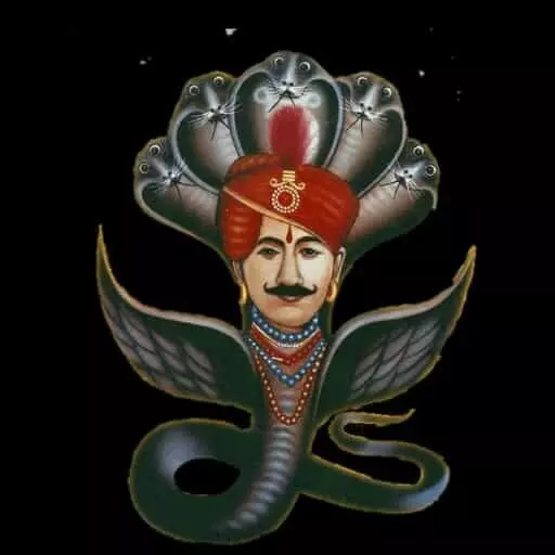 तस्वीर में श्री काली कल्याण धाम मंदिर उदयपुर के देवता श्री कल्लाजी बावजी के स्वरूप के दर्शन हो रहे हैं। तस्वीर में श्री काली कल्याण धाम मंदिर उदयपुर के देवता श्री कल्लाजी बावजी के स्वरूप के दर्शन हो रहे हैं।