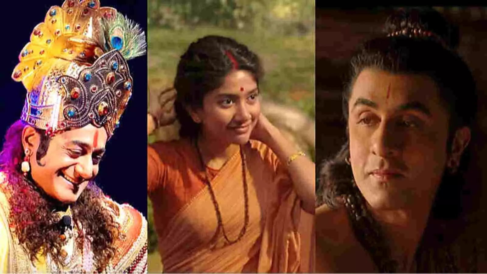 भगवान कृष्ण के रूप में नितीश भारद्वाज, साई पल्लवी और रणबीर कपूर फिल्म रामायणम् के संदर्भ में। भगवान कृष्ण के रूप में नितीश भारद्वाज, साई पल्लवी और रणबीर कपूर फिल्म रामायणम् के संदर्भ में।